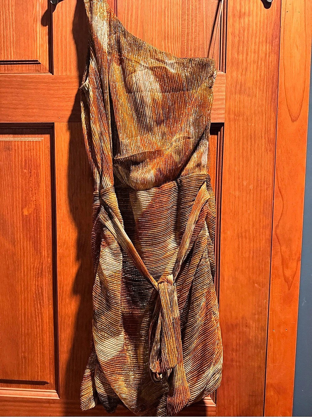 reset by Jane Metallic Abstract Maxi Dress